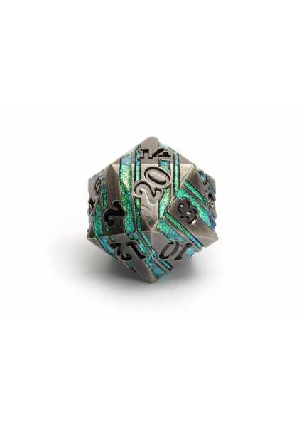 Jumbo Metal d20 - Midnight Glade